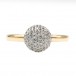 Ring mit Brillanten Diamanten 0,43 ct. in 14 Kt. 585 Gold Damen Ringe 54 edel!
