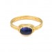 Ring mit Saphir Cabachon Safir in 750 18 kt Gold Damen Ringe Gr. 55