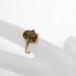 Ring mit Rauchtopas und Diamanten Topas in 585 14 kt Gold Gr. 55