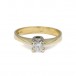 Ring mit Brillantsolitär 0,35 ct. in 14 Kt. 585 Gelbgold Gr. 53