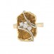 Ring mit Diamanten Brillanten 0,15 ct in 585 14 kt. Gold Damen Gr. 53