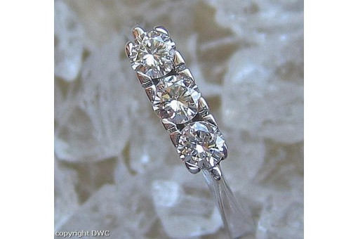 Ring mit Brillant in aus 14 Kt 585 er Gold Diamant Ringe Gr&ouml;sse 58 fein