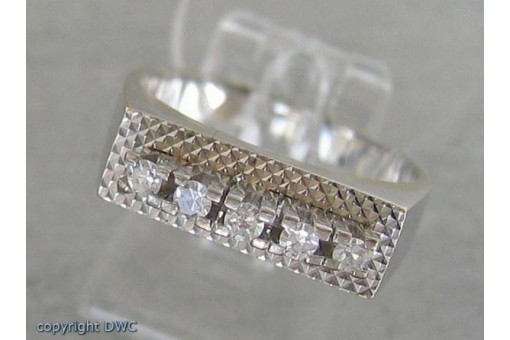 Ring mit Brillanten Brillant Diamanten in aus 18 Kt Gold 750 er 55 Edel!