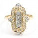 Ring mit Brillanten Diamanten in 14 Kt 585 er Gold Grösse 56 Edel