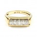 Ring mit 5 Brillanten Diamanten 0,36 ct aus 14 Kt. 585 er Gold 55 Edel!