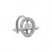 Ring mit Brillant Diamant in aus 585 er 14 Kt Gold Grösse 53 fein