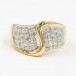 Ring mit 44 Diamanten diamonds 0,44 ct. in 14 Kt 585 Gold 58 Edel