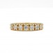 Ring WEISS mit 7 Brillanten 0,50 ct in 14 Kt 585 Gold 52 fein