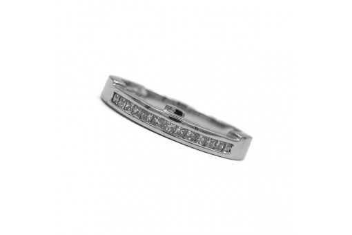 Ring mit 13 Diamanten im Prinzesscut 0,43 ct in 14 Kt. 585 Gold 54