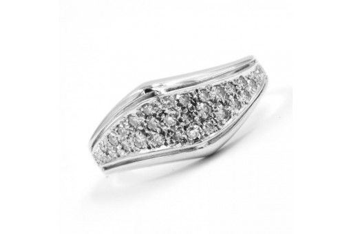 Ring mit Diamanten diamonds 0,50 ct in 14 Kt 585 er Gold 51 Fein