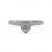 Ring mit Brillantsolitär 0,30 ct. in 18 Kt. 750 Weißgold Gr. 50