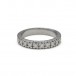 MONCARA Halbmemory Ring mit 10 Brillanten 0,65 ct. in 14 Kt 585 Weiß gold 58