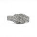 Ring mit Diamanten und Brillanten 0,90 ct. in 14 Kt. 585 Weißgold Gr. 53