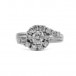 Ring mit Brillanten Diamanten in 14 Kt. 585 Weißgold Gr. 57