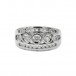 Ring mit Diamanten Brillanten 0,50 ct. in 14 Kt. 585 Weißgold Gr. 54