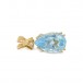 Anhänger mit Blautopas in 585 14 kt Gold Topas für Kette 