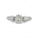 Ring mit Brillant Solitär Diamant in aus 14 Kt 585 er Gold 59  Expertise top