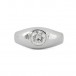 Solitär Brillant Ring in 585 er Weiß gold DPL Expertise Grösse 61 Ringe edel