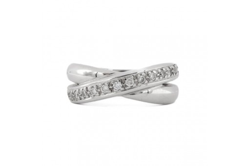 Ring mit Brillanten Diamanten in aus 14 Kt 585 er Gold Gr&ouml;sse 55 edel