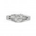 Ring mit Brillantsolitär 0,66 ct 18 Kt 750 Weiß gold DPL & IHK Gutachten 54