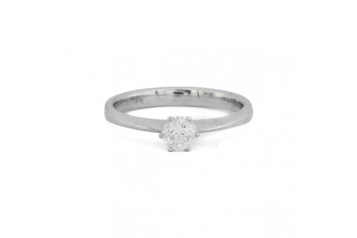 Ring Marke WEMPE mit Brillantsolit&auml;r 0,34ct. in 18 Kt 750 Gold Gr. 53 Zertifikat