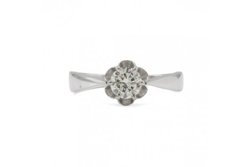 Ring mit Brillant Solit&auml;r Diamant in 14 Kt. 585 er Gold Gr&ouml;sse 55 
