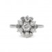 Ring mit 7 Brillanten 0,50 ct. in 14 Kt. 585 Weißgold Gr. 51