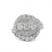 Ring mit Brillanten Diamanten 2,0 ct. in 14 Kt. 585 Weißgold Gr. 51