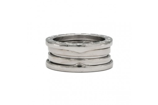 Original BULGARI 3 Band Ring Zero 1 in 18 Kt. 750 Wei&szlig;gold Gr. 52 mit Box