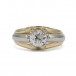 Ring mit Brillantsolitär 1,42 ct. in 18 Kt. 750 Gold Gr. 61 IHK Expertise