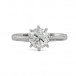 Ring mit Brillantsolitär 1,24 ct. in 18 Kt. 750 Gold IHK Expertise Gr. 54