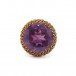 Ring mit Amethyst in 585 14kt Roségold antik Gr. 53 Sammlerstück