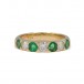 Ring mit Smaragden und Diamanten Brillanten in 750 18 kt Gold Gr.56