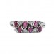 Ring mit 6 Rubinen und 6 Diamanten in 14 Kt. 585 Gold Gr. 58