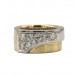 Ring Bandring mit 10 Brillanten 1,0 ct. in 18 Kt. 750 Gold Gr. 57