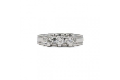 Ring mit Brillant Diamant in aus 585 14 Kt Gold Brilliant Gr&ouml;sse 54 Ringe 