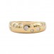 Ring Bandring mit 7 Brillanten in 18 Kt. 750 Gold Gr. 54