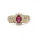 Ring CHRIST mit Rubin Brillanten Diamanten in 14 Kt- 585 Gold 51 top!