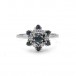 Ring mit 7 Safiren und 6 Diamanten in 14 Kt 585 Gold Gr. 55