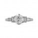 Art Deco Ring mit Altschliffdiamant 1,16 ct Platin IHK Gutachten 53 Sammlerstück