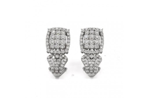 ZEN Design Diamant Ohrringe 18Kt. 750 Gold 1,31 ct. Brillanten Ohrclips