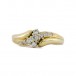Ring mit 9 Brillanten 0,25 ct. in 14 Kt. 585 Gelbgold Gr. 52