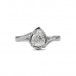 Ring mit Diamant tropfen 0,72 ct  DPL & IHK Gutachten in 18 Kt 750 Gold Gr. 54