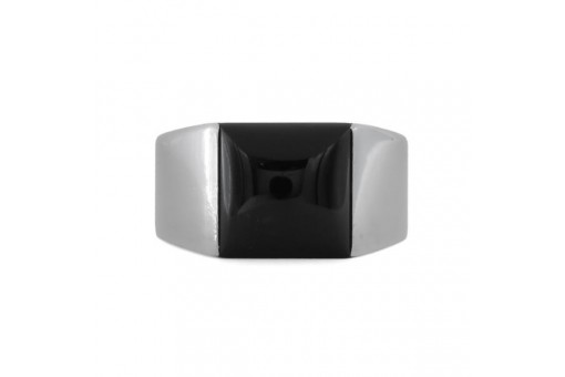 Ring original CARTIER Tank black Onyx in 18 Kt. 750 Wei&szlig;gold Gr. 55 mit Box