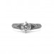 Ring mit Brillant 1,01 ct. und 18 Diamanten in Platin GIA & IHK Expertise Gr. 50