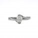 Ring mit Diamant Marquise-Navette 0,77 ct. DPL & IHK Gutachten 750 Gold 55
