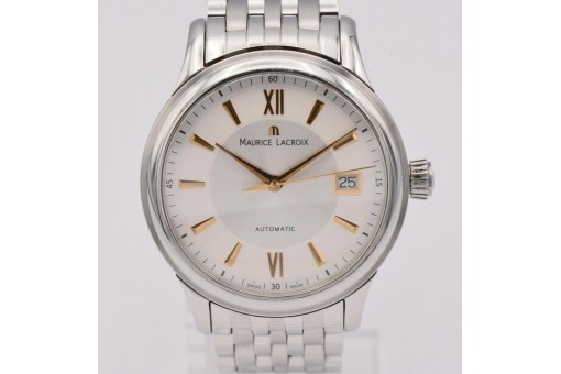 Herren Armbanduhr Maurice Lacroix Automatik Les Classiques LC 6027 Stahl HAU