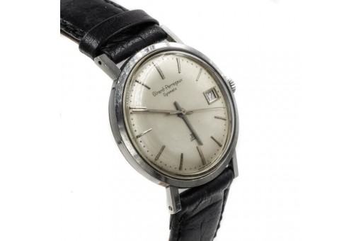 Herren Armbanduhr Girard Perregaux Gyromatic Stahl 39 Jewels Datum mit Box top