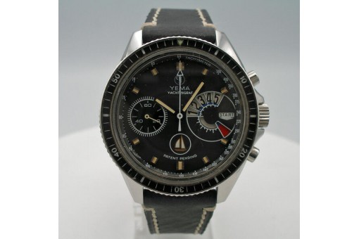YEMA Yachtingraf Chronograph Type 6 "white ship" Valjoux 7733S 1970 