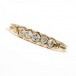 Ring mit 5 Brillanten Diamanten 0,25 ct. in 14 Kt. 585 Gold 54 Fein